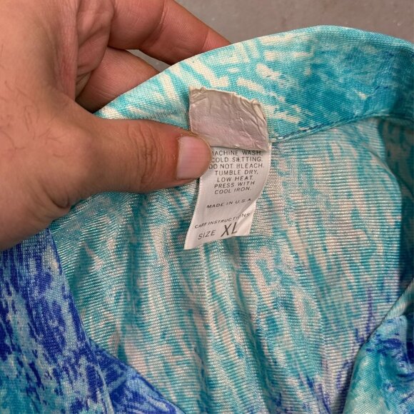 Vintage 1970s Jantzen Storm Made in USA Polo Shirt XL - Picture 7 of 10